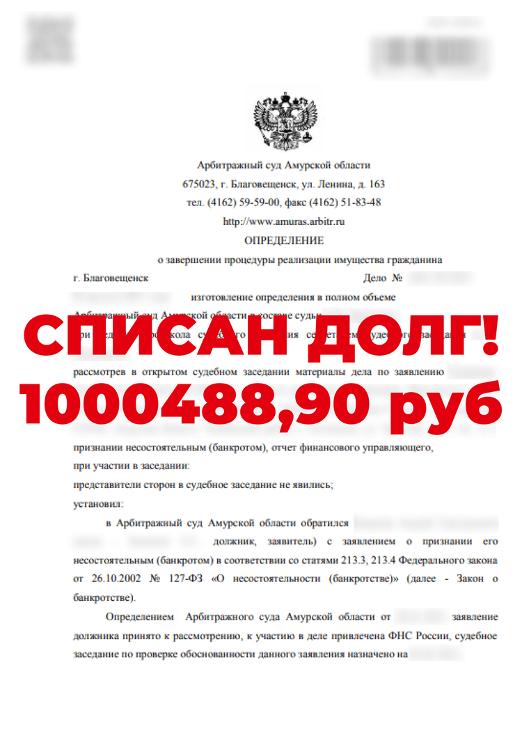 Банкротство физлиц и списание долгов с гарантией | Налегке | 72