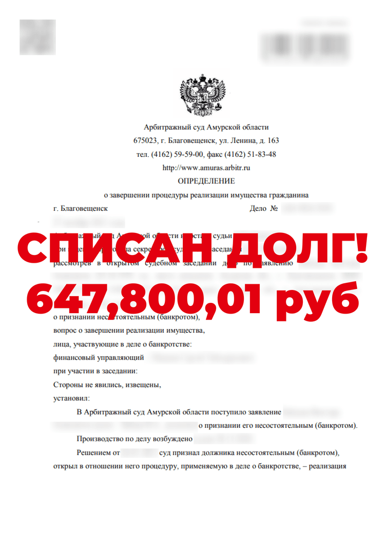 Банкротство физлиц и списание долгов с гарантией | Налегке | 49